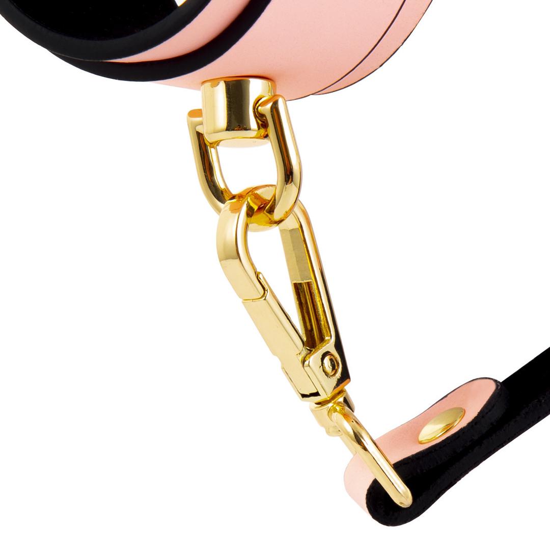 фото Наручники неонові з еко шкіри, рожеві