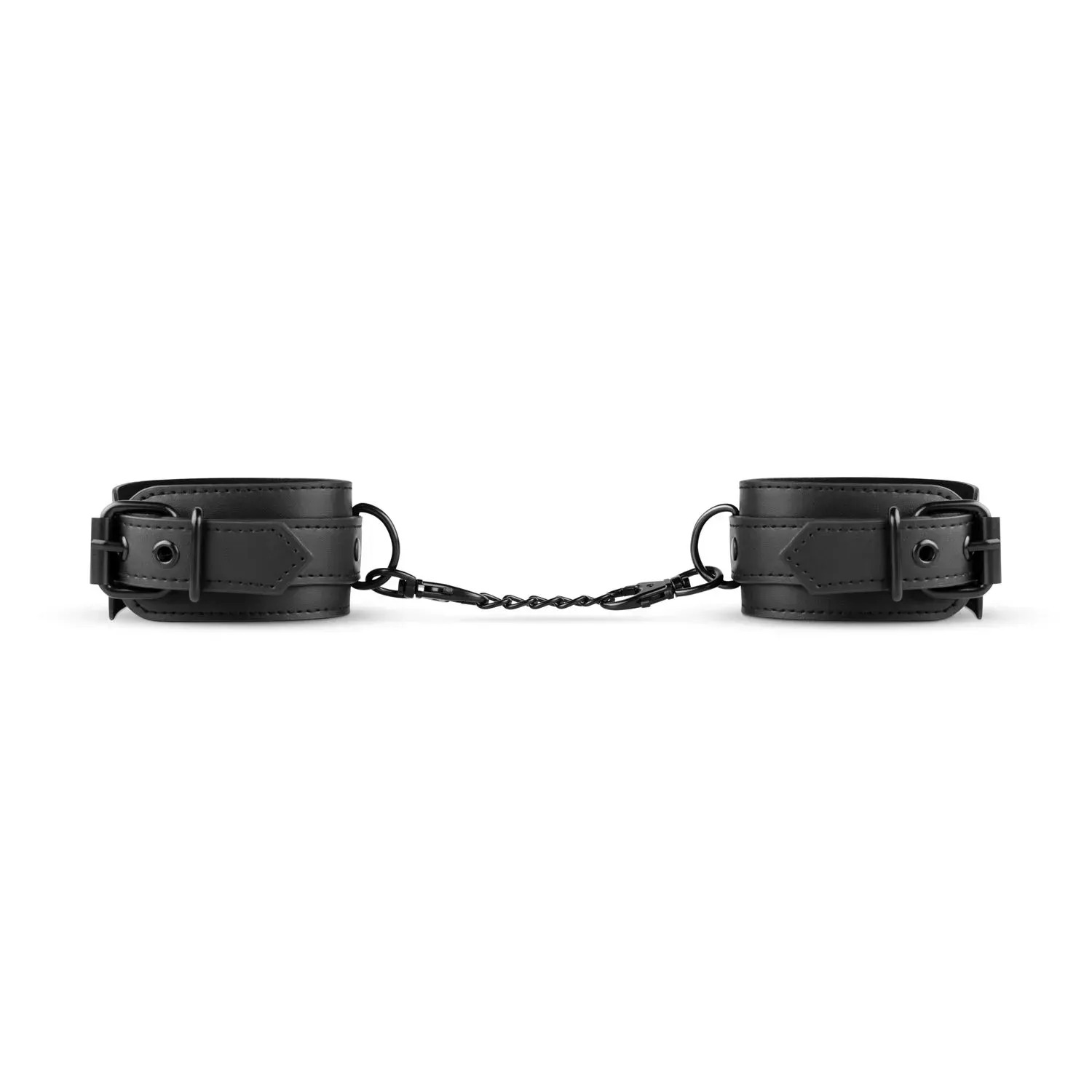 фото Наручники Bedroom Fantasies: Faux Leather Handcuffs One Size, чорні