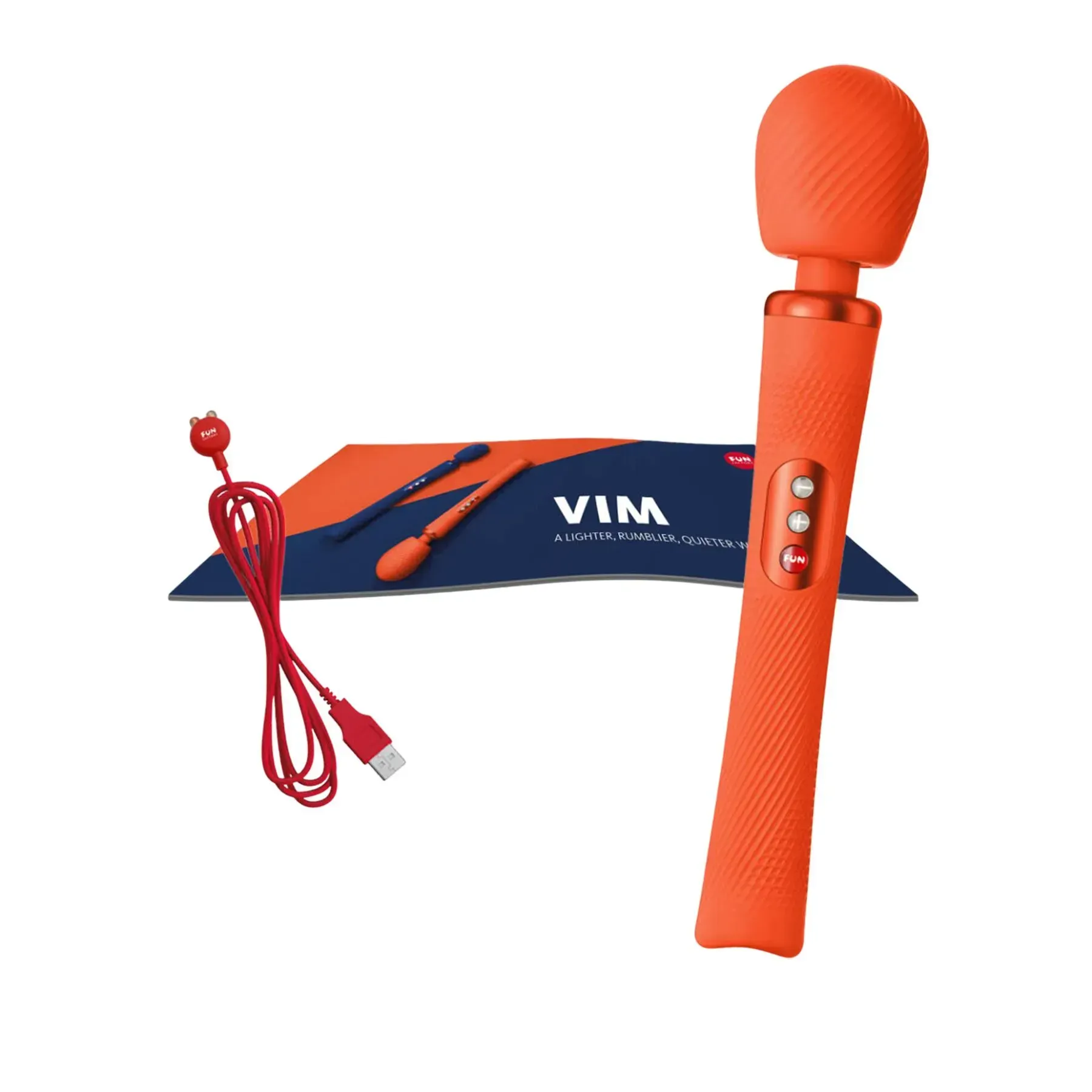 фото Вібромасажер Fun Factory VIM Vibrating Wand sunrise orange, суперпотужний