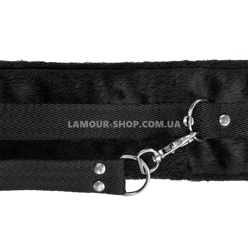 фото Набір, нашийник з повідцем та маска Art of Sex - Soft Touch Light, Чорний