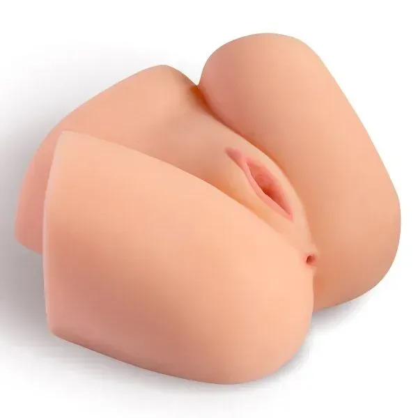 Мастурбатор-півторс з вібрацією Real Body Real Vicky вагіна та анус, 22х19 см