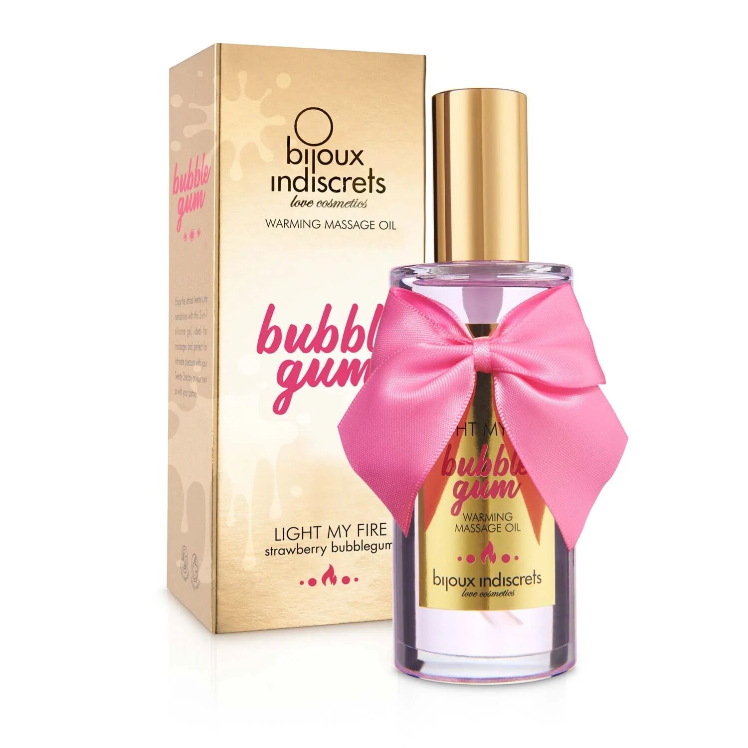 фото Розігрівальна олія Bijoux Indiscrets Light my Fire – Strawberry Bubblegum