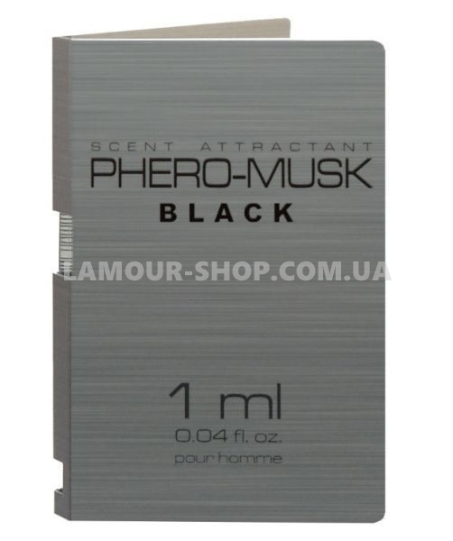 фото Пробник духи с феромонами мужские PHERO-MUSK BLACK, 1 мл