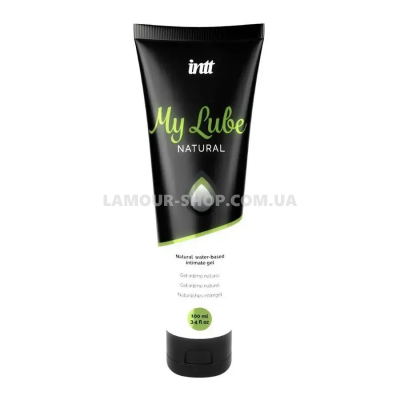 Лубрикант на водній основі Intt My Lube Natural, 100 мл, натуральний склад, без запах