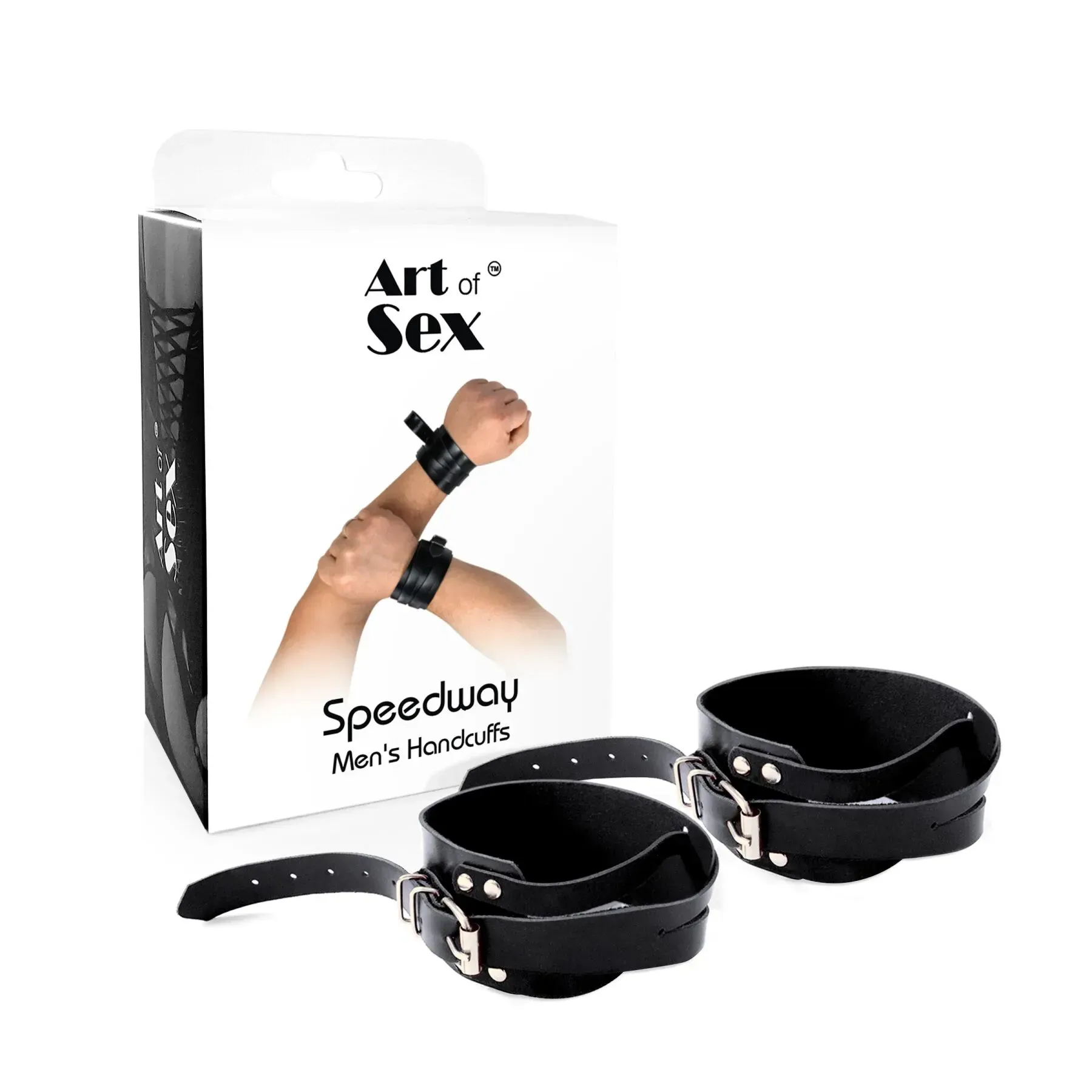 фото Наручники Art of Sex - Man Handcuffs Speedway XS-M, колір чорний