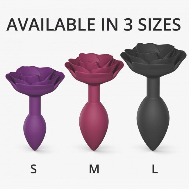фото Силиконовая анальная пробка Love To Love OPEN ROSES M SIZE - PLUM STAR