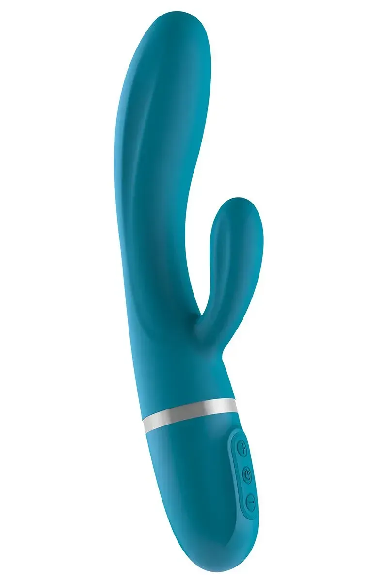 фото Вібратор-кролик  Liebe Bend It Plus Ocean Blue, гнучкий, 2 мотори, 10 режимів