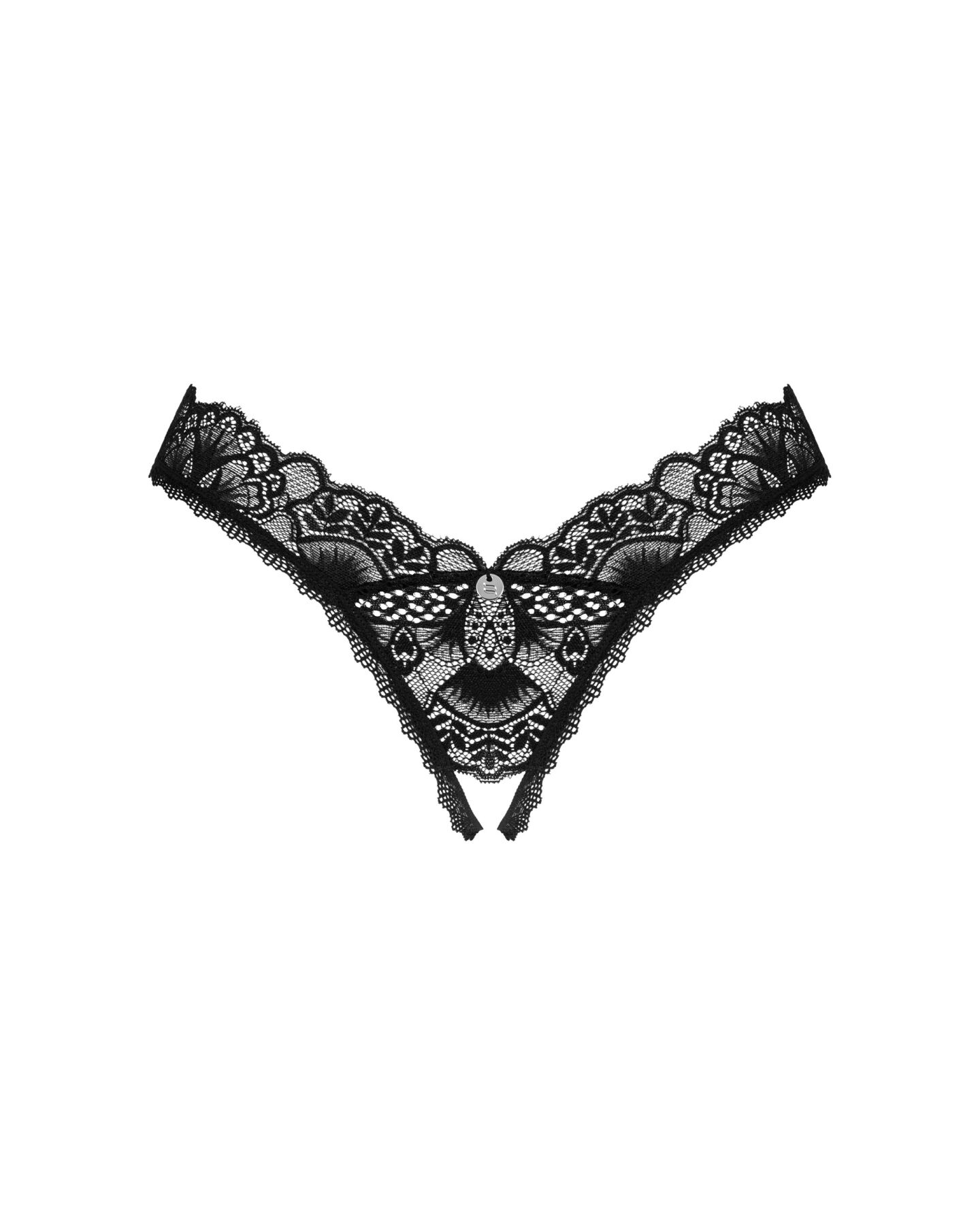 фото Стрінги Obsessive Donna Dream crotchless thong M/L Black, відкритий доступ