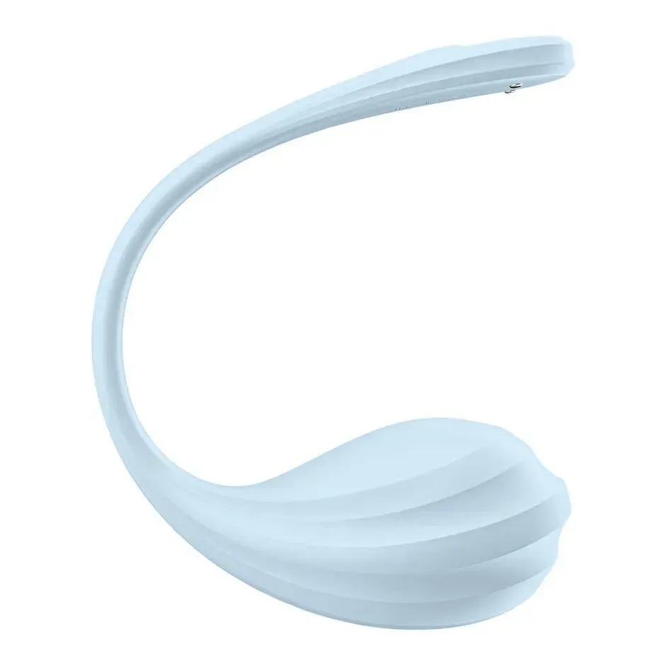 фото Смарт-віброяйце Satisfyer Smooth Petal Connect App Light Blue