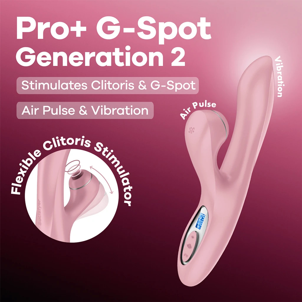 фото Вакуумний вібратор-кролик Satisfyer Pro+ G-Spot Generation 2 Pink