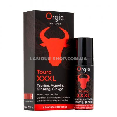 Крем для посилення ерекції Orgie Touro XXXL Power Cream, 15 мл Крем для посилення ерекції Orgie Touro XXXL Power Cream, 15 мл