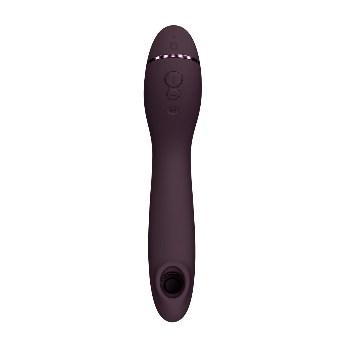 фото Вакуумний стимулятор для точки G та клітора з вібрацією Womanizer OG Aubergine