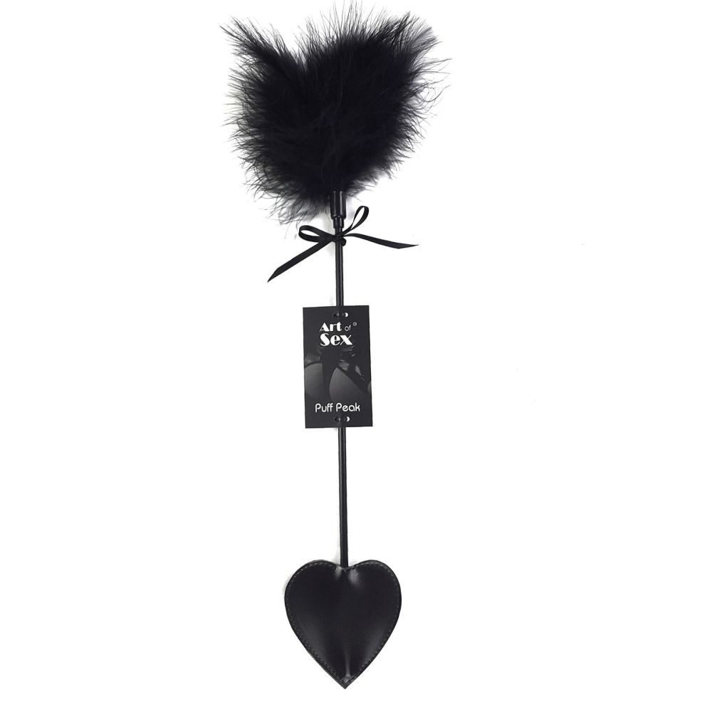 фото Лоскітка з ляпалкою Піка Art of Sex - Puff Peak, колір Чорний