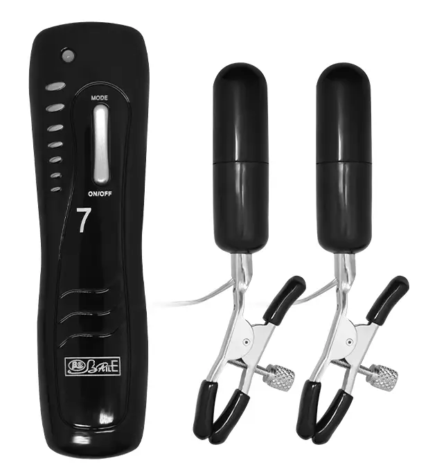 фото Вібростимулятор для грудей BAILE - Vibrating Nipple Clamps