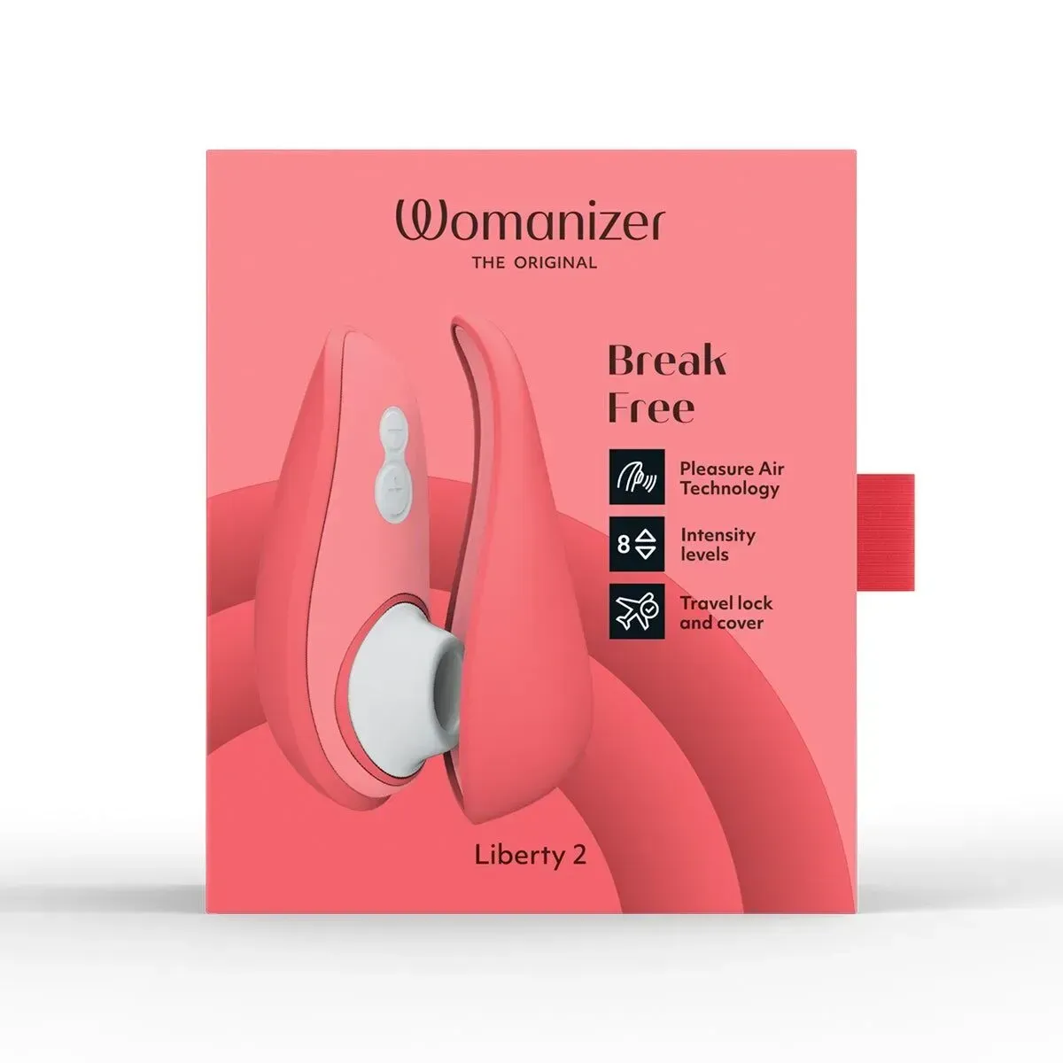 фото Вакуумний кліторальний стимулятор Womanizer Liberty 2 Vibrant Rose, 8 режимів