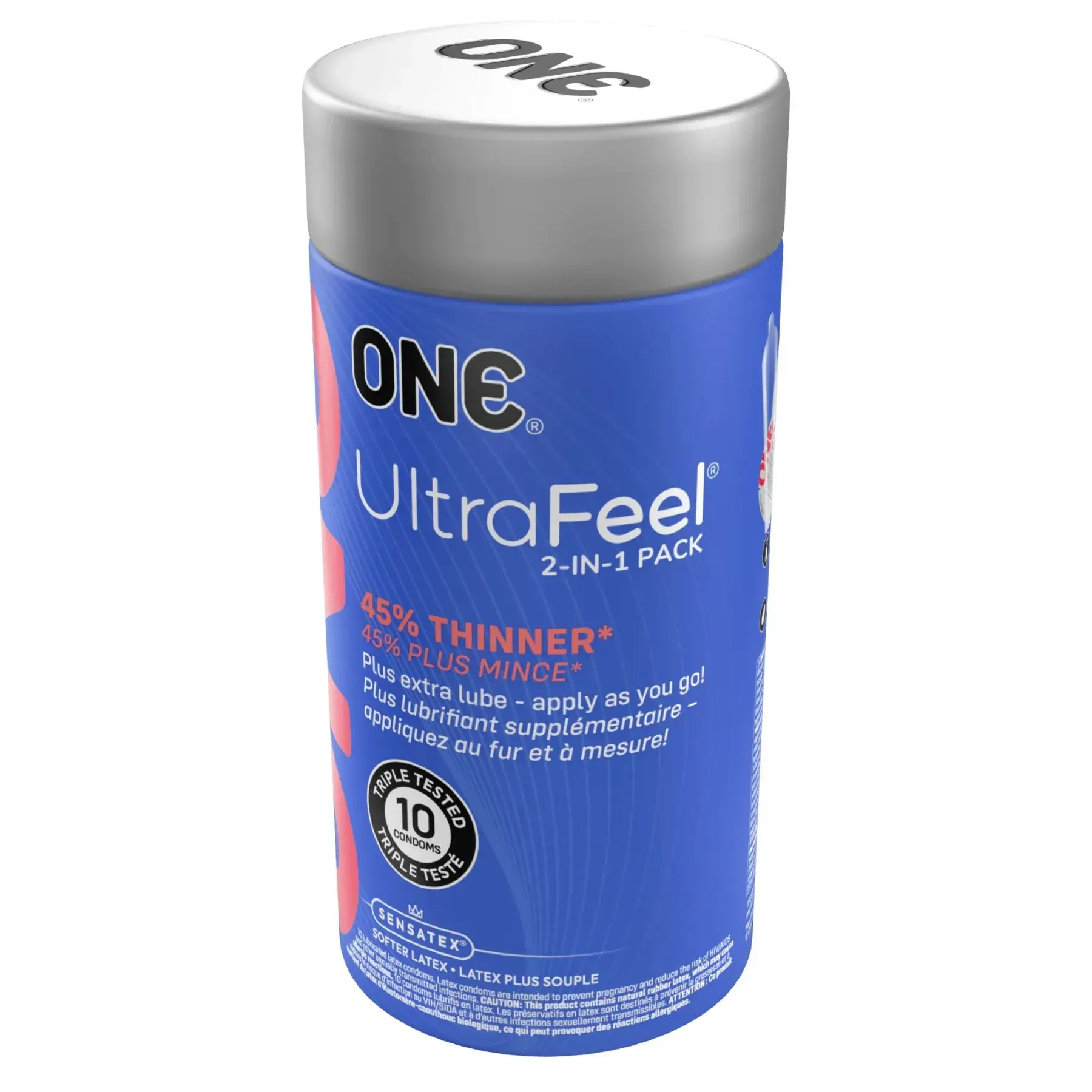 фото Презервативи ONE  Ultra Feel, ультратонкі, з додатковою змазкою, 10 шт