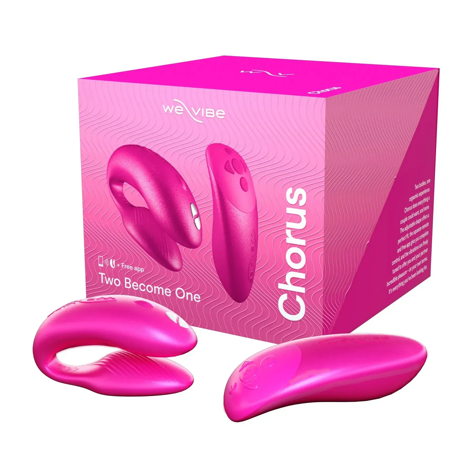 фото Смарт-вібратор для пар We-Vibe Chorus Cosmic Pink, сенсорне керування