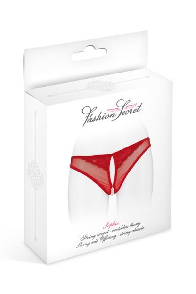 фото Трусики з перлами і доступом Fashion Secret Sophie Red