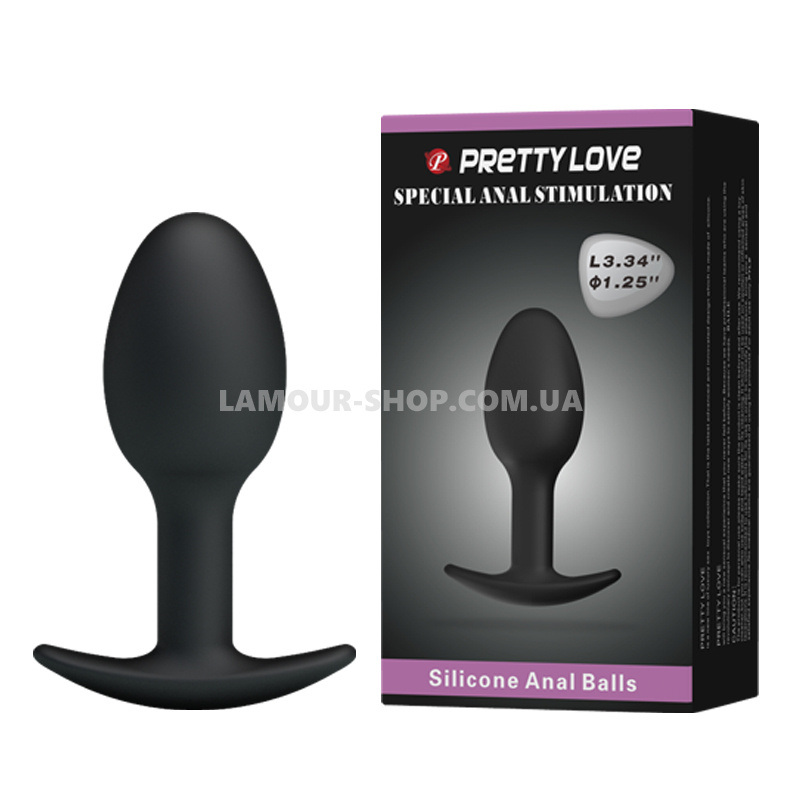 фото Анальная пробка Pretty Love silicone Anal Plug Black