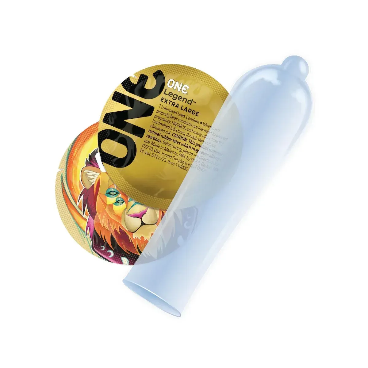 фото Презервативи ONE Legend XL, 12 шт, збільшений розмір, розширення на кінці