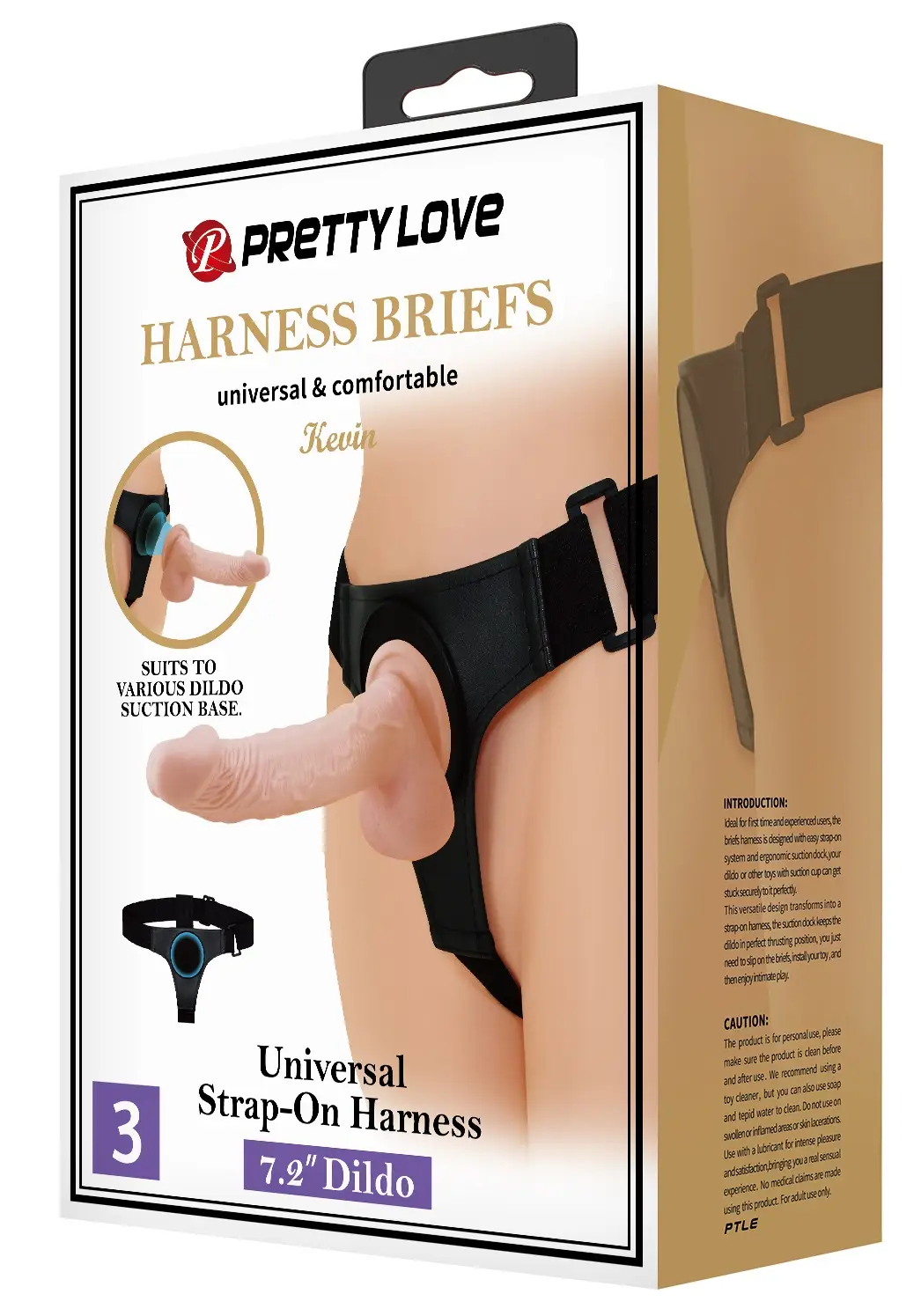 фото Страпон жіночий Pretty Love - HARNESS BRIEFS Kevin