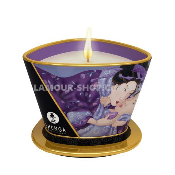 фото Масажна свічка Shunga Massage Candle - Exotic Fruits (170 мл) з афродизіаками