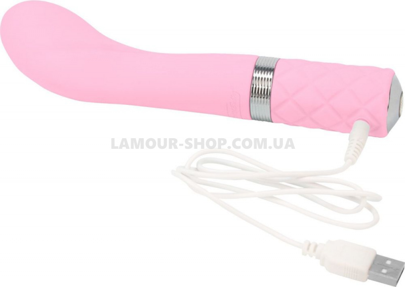 фото Вібратор Pillow Talk - Sassy Pink з кристалом Сваровські для точки G