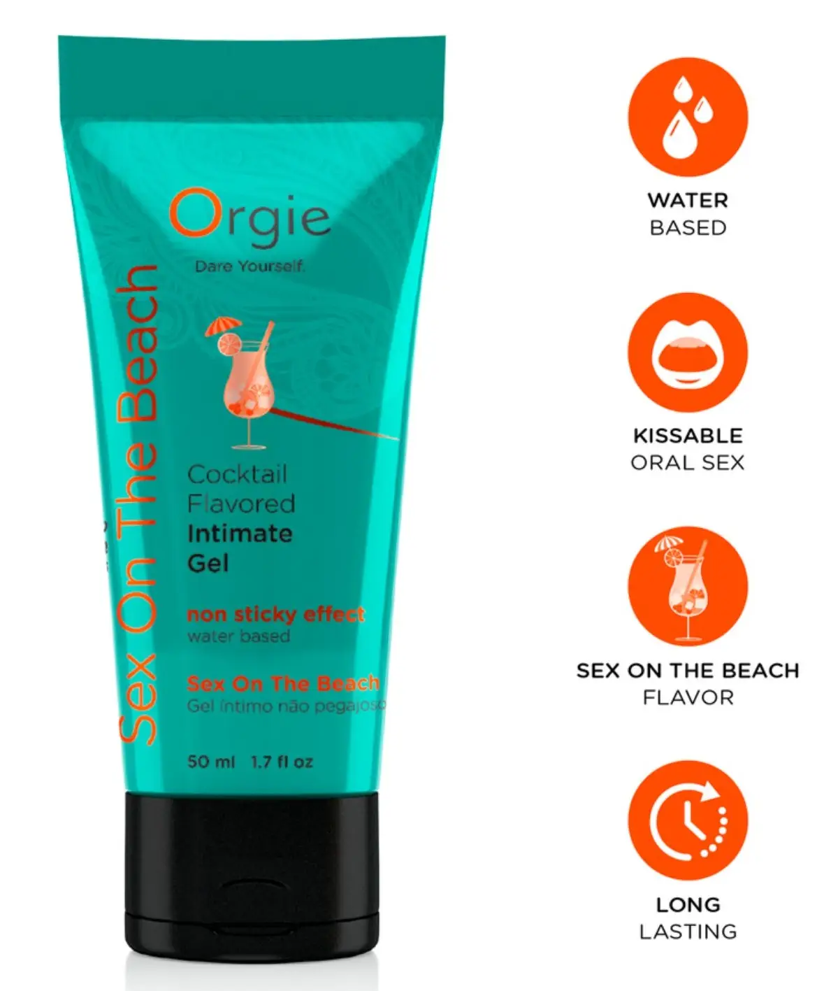 фото Оральний лубрикант Orgie Cocktail Flavored  Gel - Sex On The Beach, 50 ml