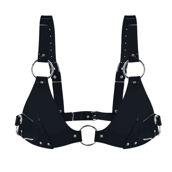 Ліф класичний вініловий Feral Feelings - Bikini Top Black