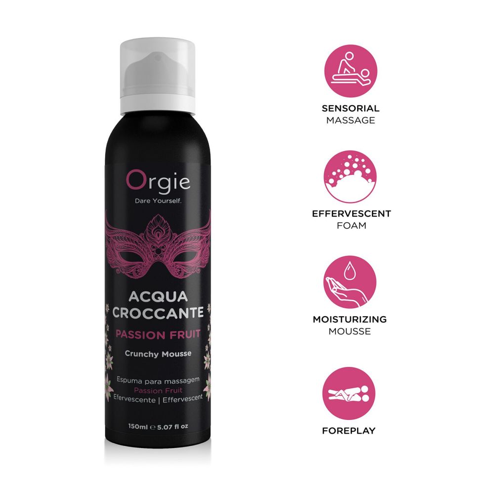 фото Масажна пінка Orgie – Acqua Croccante Passion Fruit (150 мл)