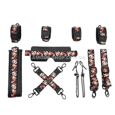 БДСМ-набір  LOCKINK The Flowering Serpent - Bondage Set, 7 шт.