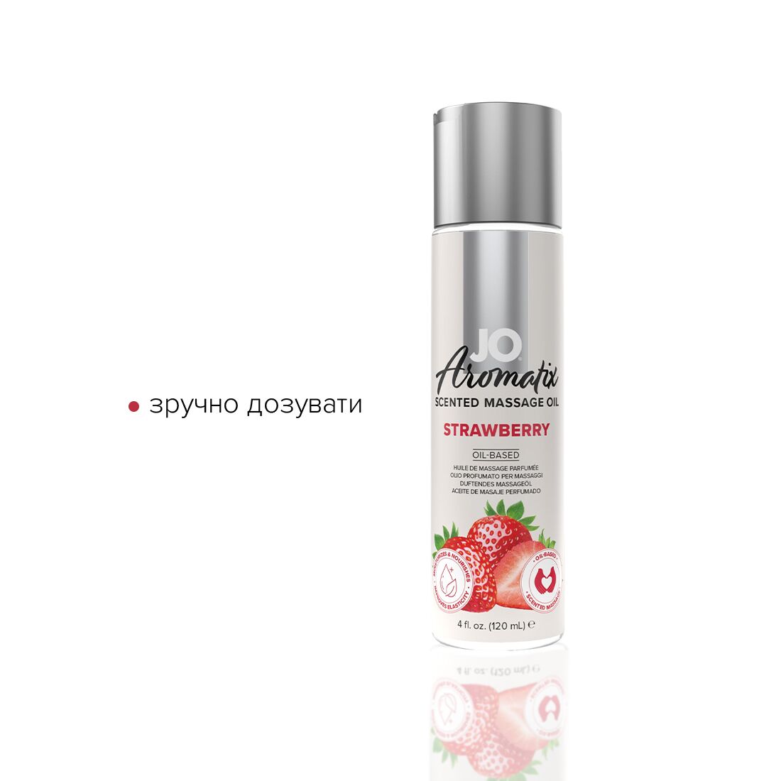 фото Масажна олія System JO Aromatix - Massage Oil - Strawberry 120 мл