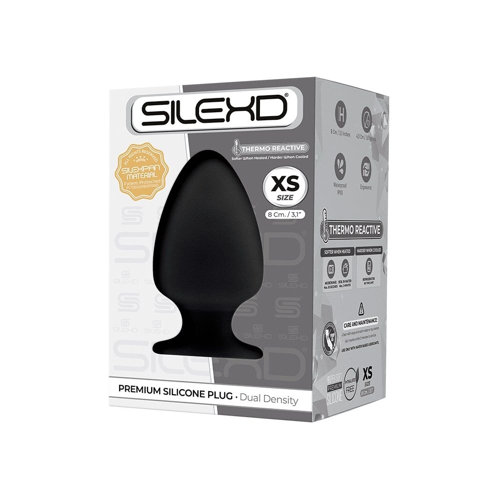 фото Анальна пробка SilexD (Model 1 size XS) силікон+Silexpan, діаметр 4,5 см