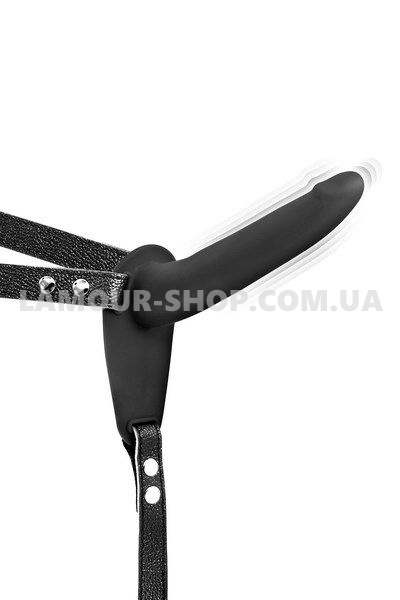 фото Страпон з вібрацією Fetish Tentation Vibrating Strap-On with Dildo Black