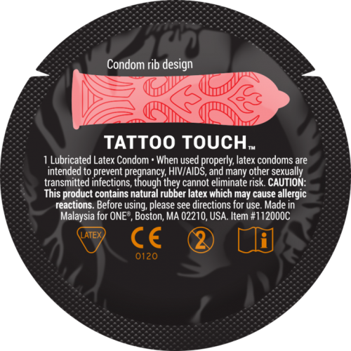 Презерватив Tattoo Touch (текстуровані унікальними ребрами)
