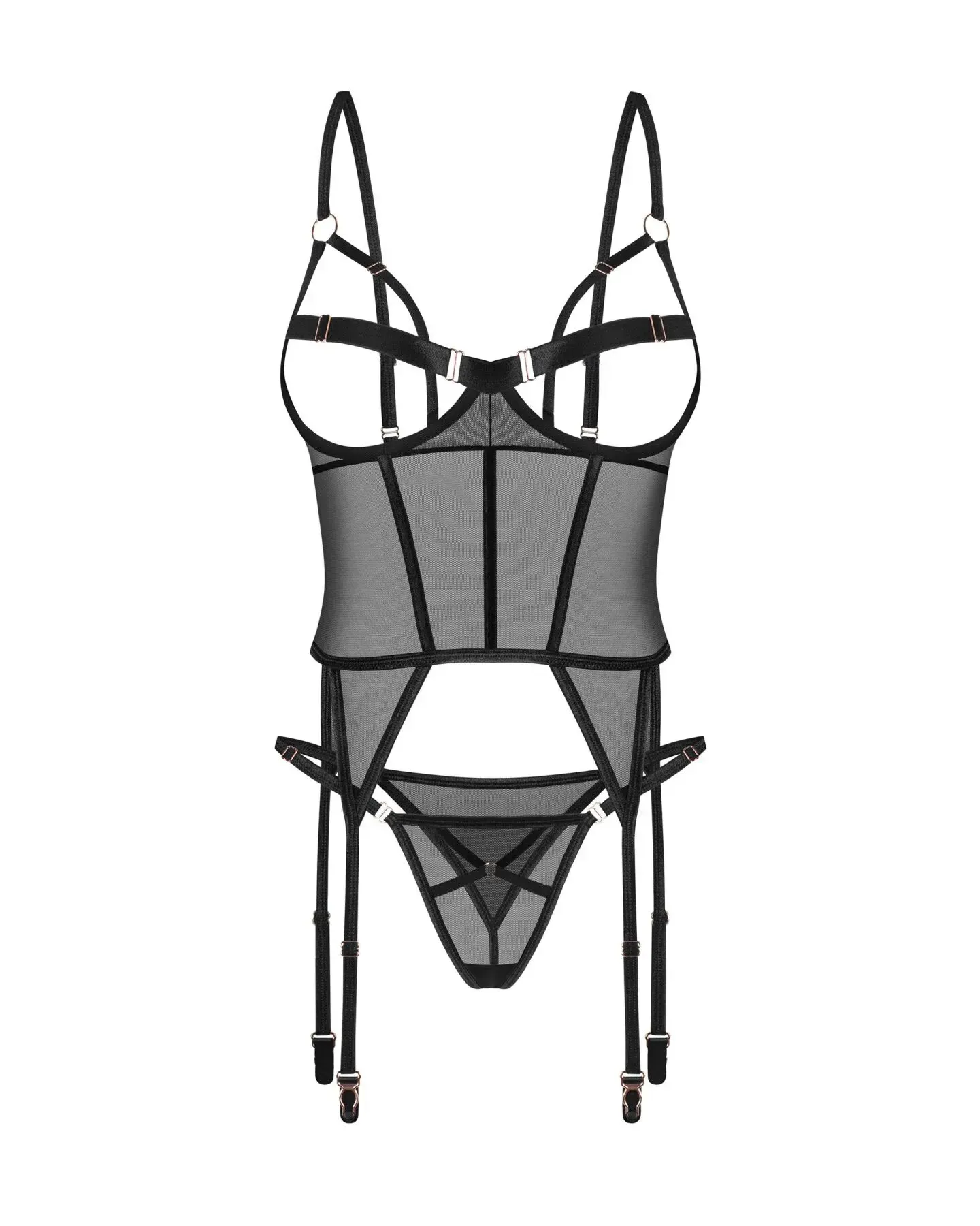 фото Корсет Obsessive Euridia corset & tanga M/L