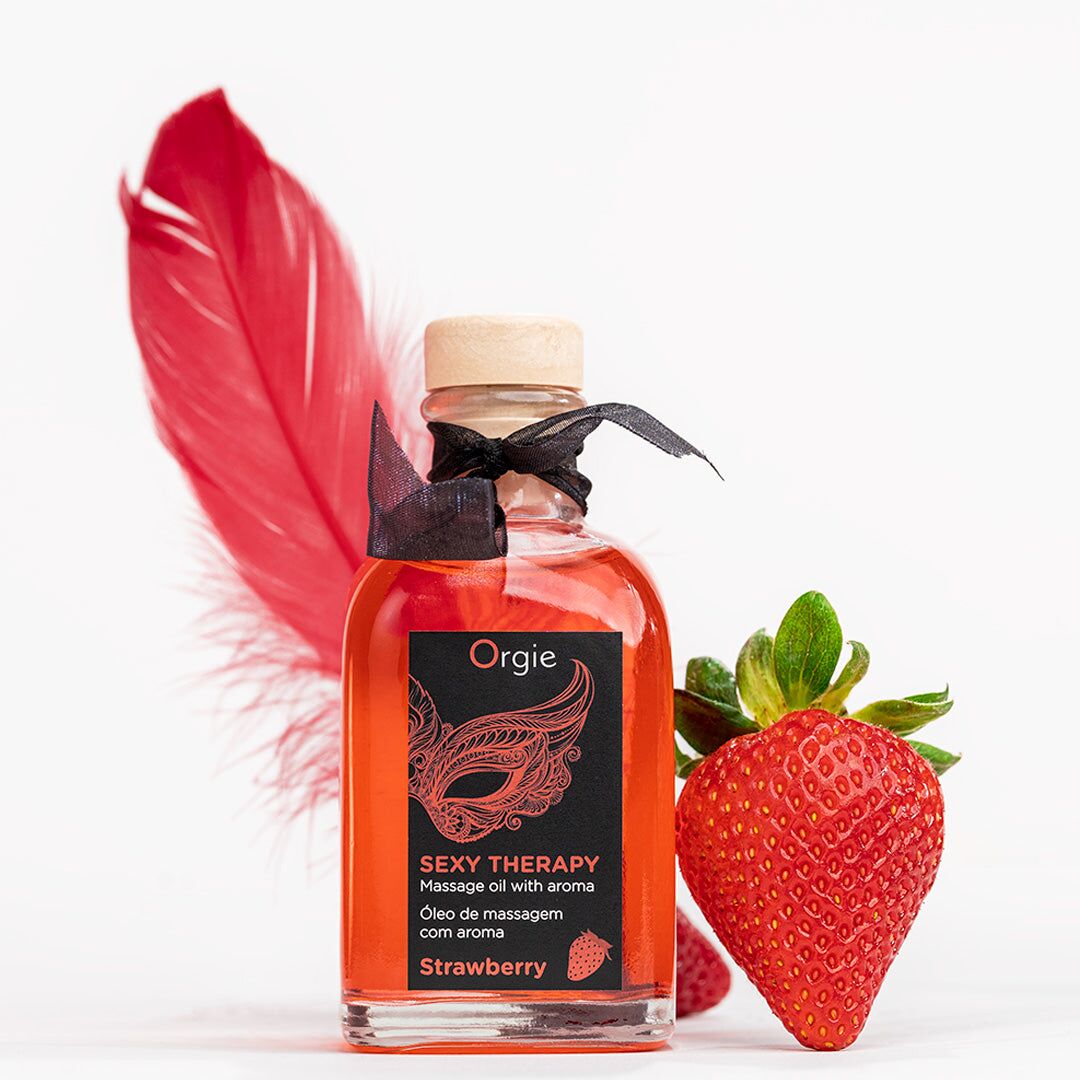 фото Набір для масажу Orgie – Sexy Therapy Strawberry (100 мл)