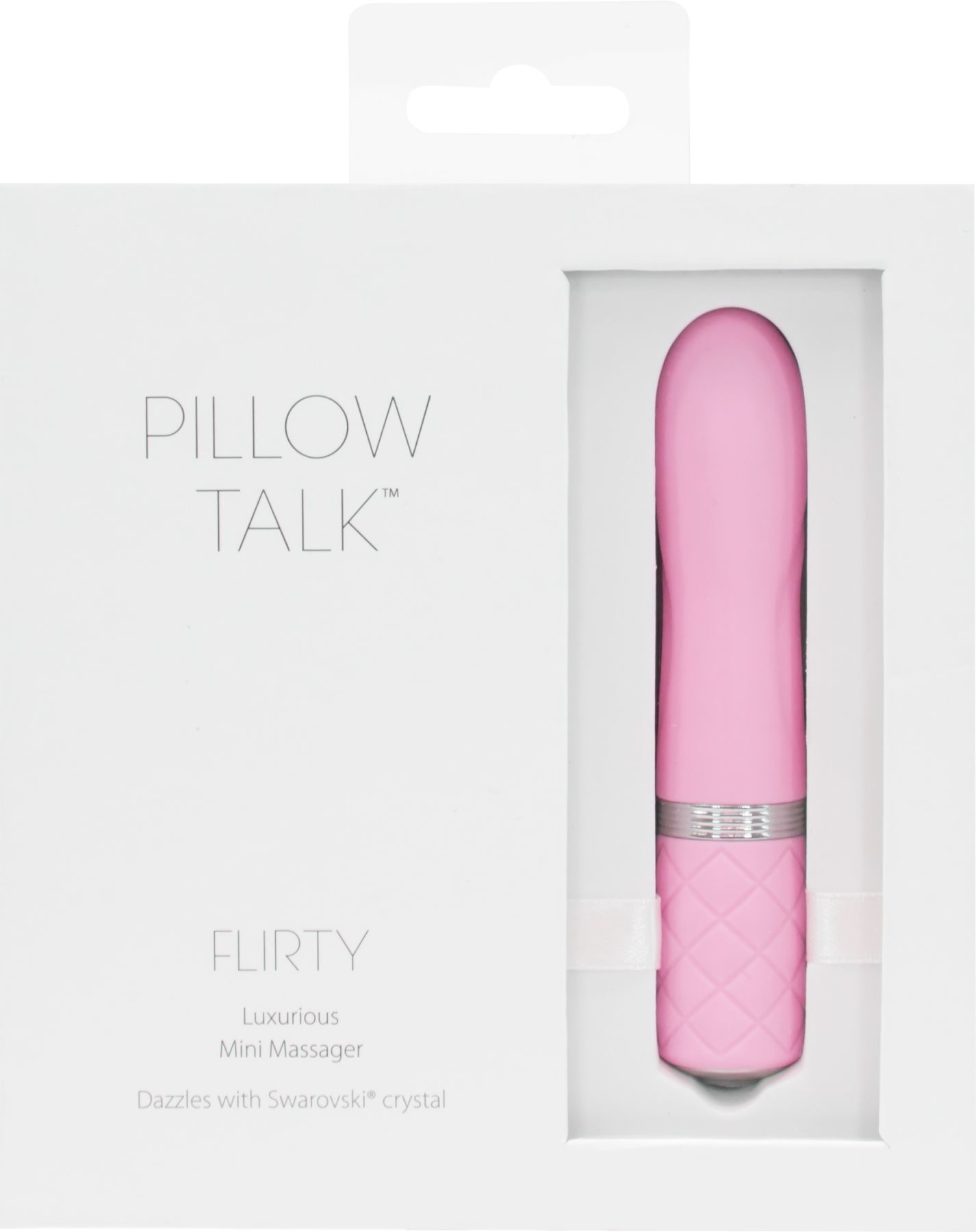 фото Вібратор PILLOW TALK - Flirty Pink з кристалом Сваровські, гнучка голівка