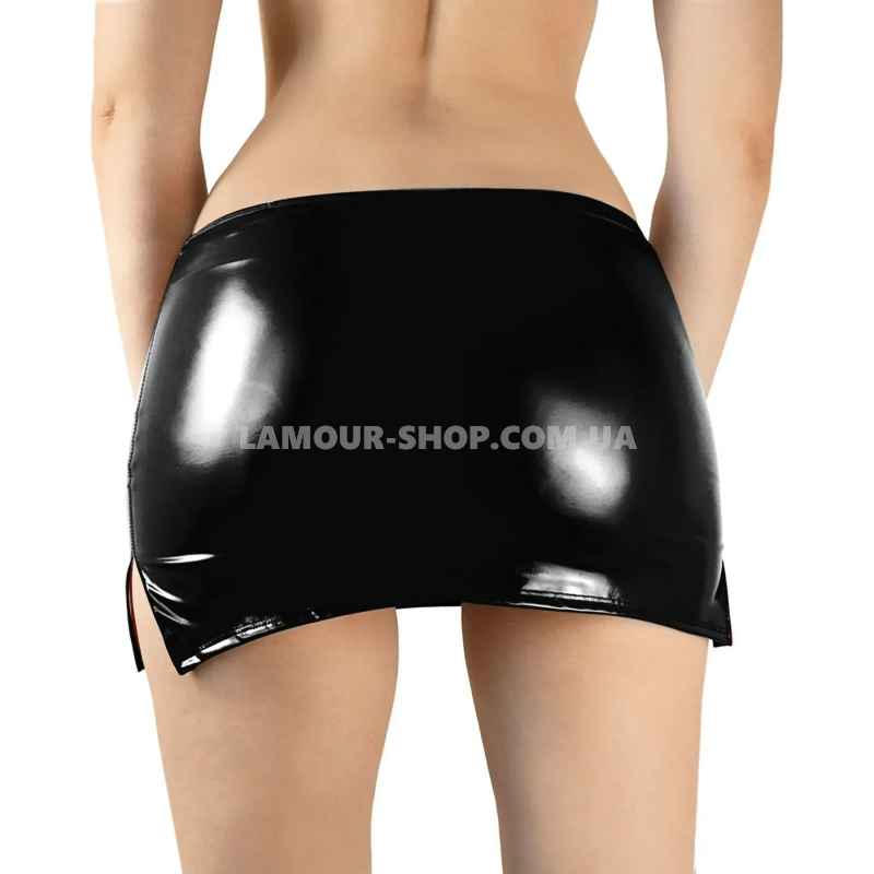 фото Вінілова спідниця  Art of Sex - Stela, розмір XS-M, колір чорний