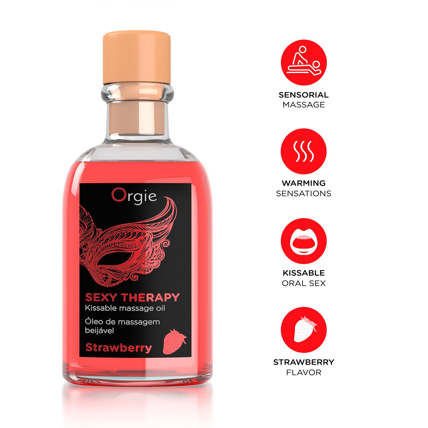 фото Набір для масажу Orgie – Sexy Therapy Strawberry (100 мл)