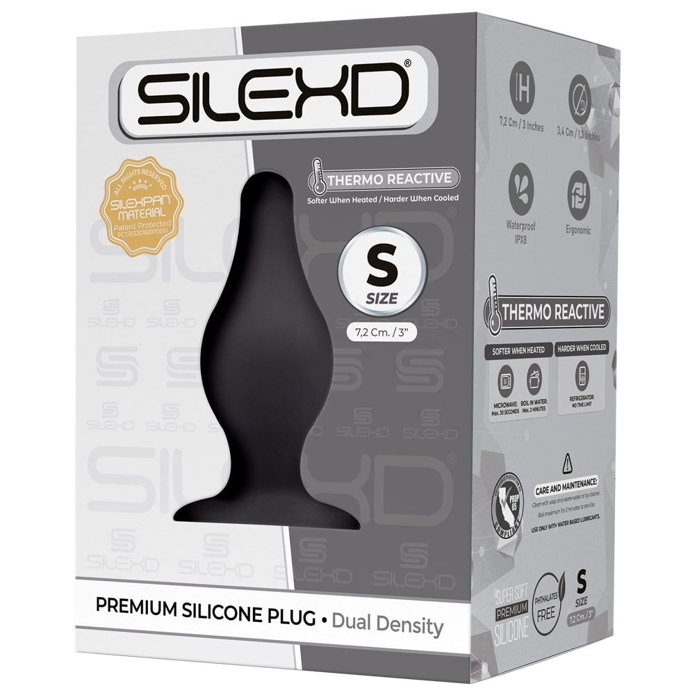 фото Анальна пробка SilexD (Model 2 size S) силікон + Silexpan, діаметр 3,4 см
