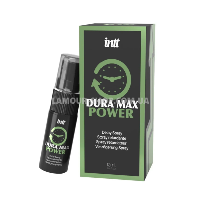 Пролонгатор-спрей Intt Dura Max Power (12 мл) з охолоджувальним ефектом, без лідокаїн