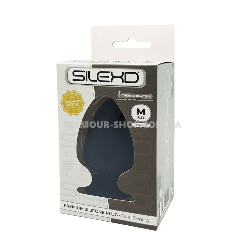 фото Анальна пробка SilexD (Model 1 size M) силікон + Silexpan, діаметр 6,2 см