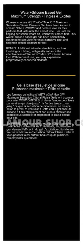 фото Гель для клітора Wet Wow Max O Clitoral Arousal Gel, легке поколювання 