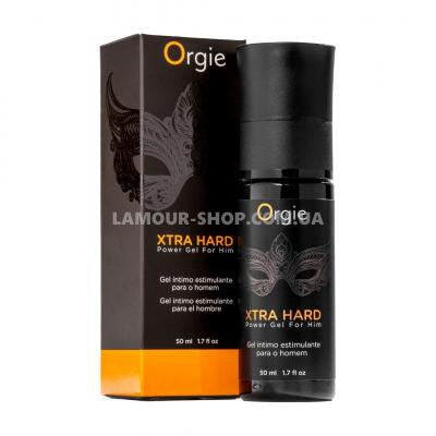Гель для стимуляції члена Orgie Xtra Hard Power Gel For Him, 50 мл Гель для стимуляції члена Orgie Xtra Hard Power Gel For Him, 50 мл