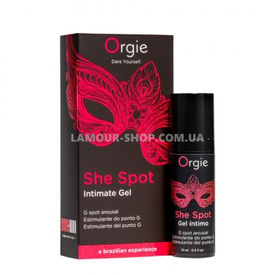 Гель для стимуляції точки G Orgie She Spot Intimate Gel, 15 мл, тепло-холод Гель для стимуляції точки G Orgie She Spot Intimate Gel, 15 мл, тепло-холод