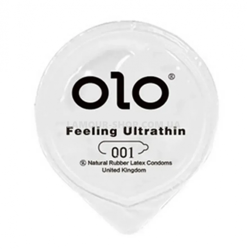 фото Презерватив з гіалуроновою кислотою OLO - Feeling Ultrathin 1шт
