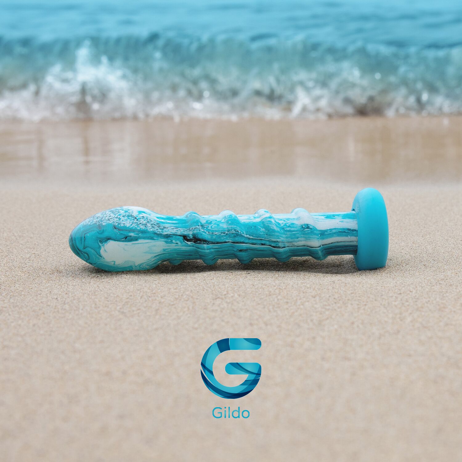 фото Стляний ділдо Gildo Ocean Wave, з силіконовою основою