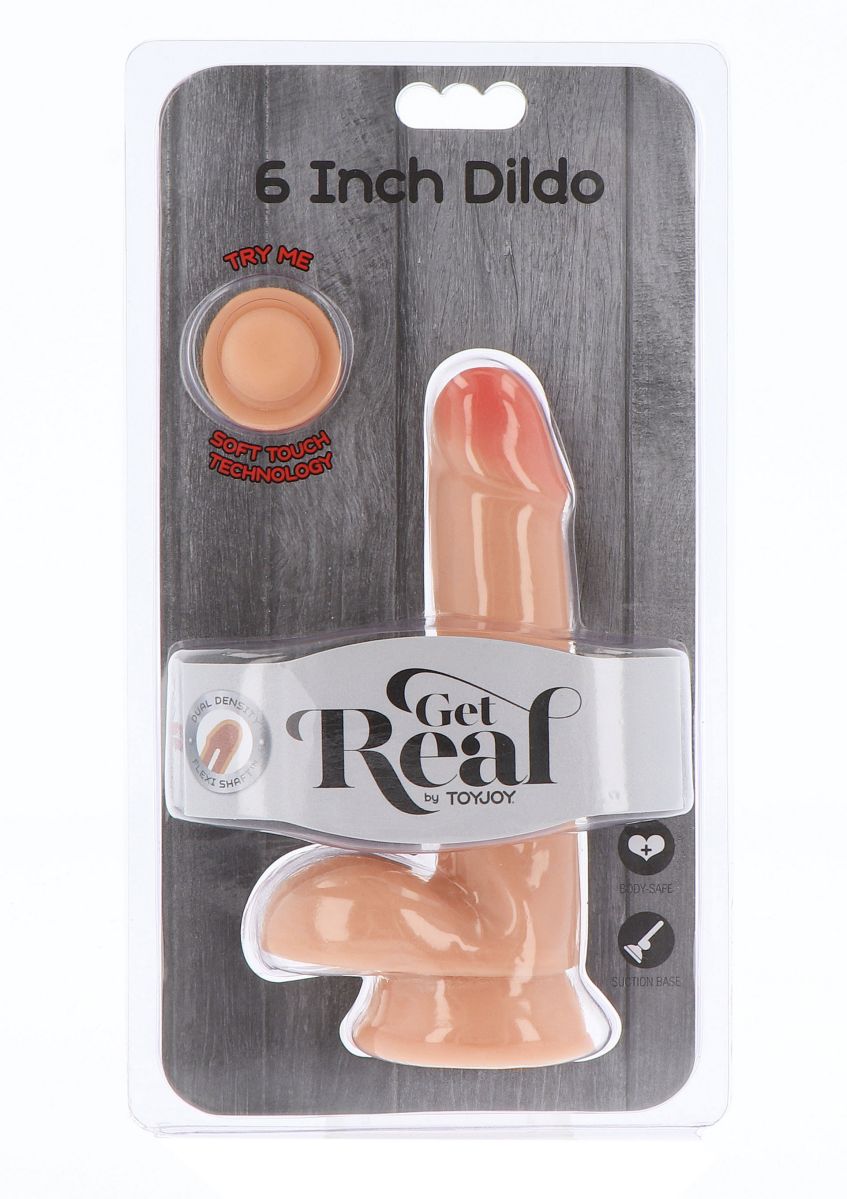 фото Фалоімітатор Dual Density Dildo 6 Inch Balls Skin