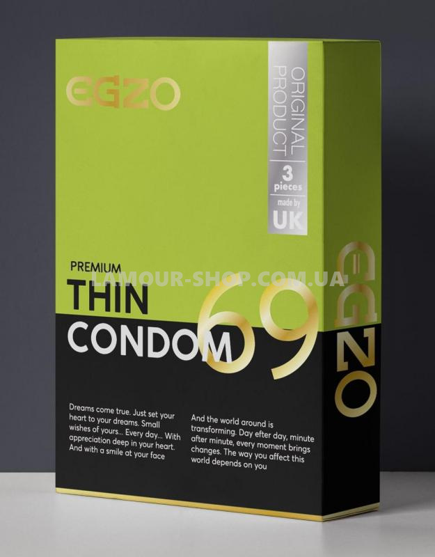 фото Тонкі презервативи Egzo Thin №3